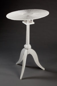 Candle Stand (Ellipse), 29” x 22” x 14”, Bleached Ash, 2011