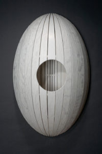Penumbra, 28” x 16” x 10”, Bleached White Oak, 2008 by Don Miller